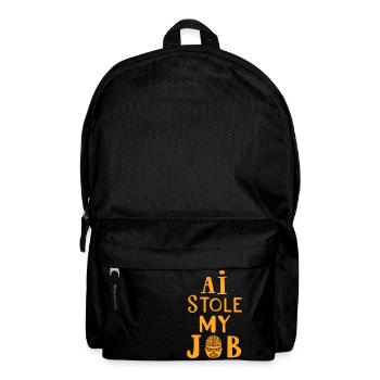 Künstliche Intelligenz Humor Zitat - Rucksack - Schwarz - Vorne
