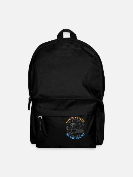 Life is better on the beach - Backpack - black