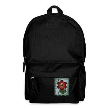 Briefmarke Adventsstern - Rucksack - Schwarz - Vorne