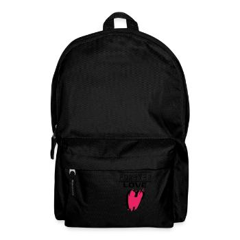 Liebe Forever I Love You Herz Hearts Wahre Liebe - Rucksack - Schwarz - Vorne