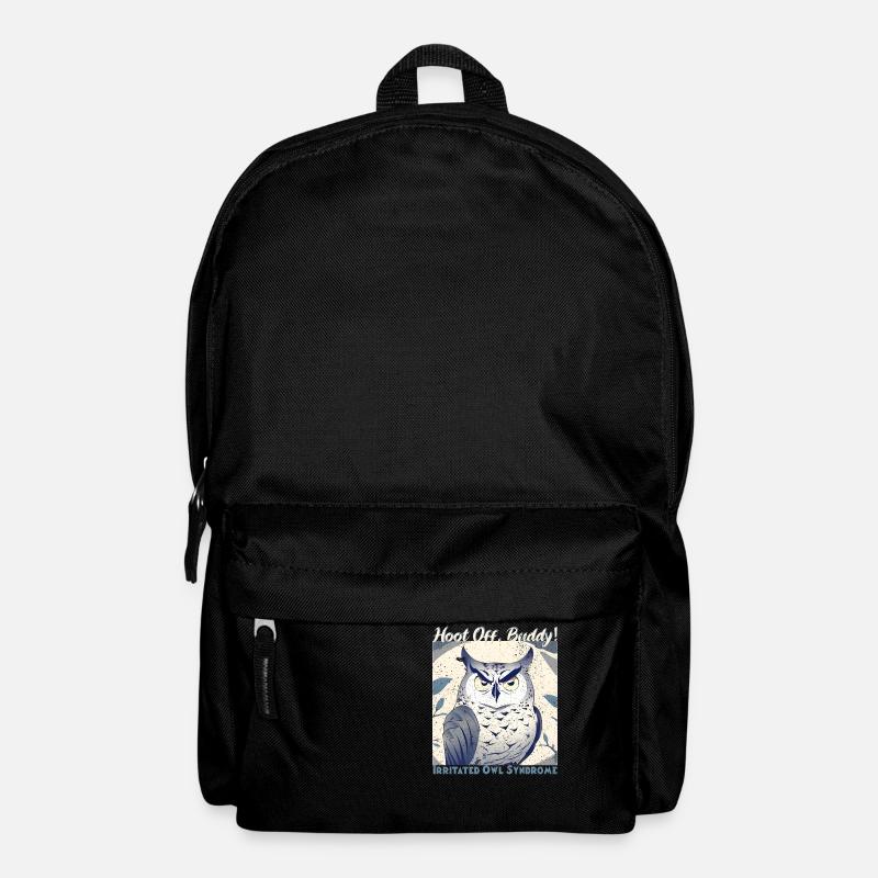 Irritated Owl-Buddy - Backpack - black