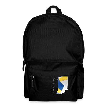 Real Volleyball in Indiana State Map IN - Backpack - black - Front