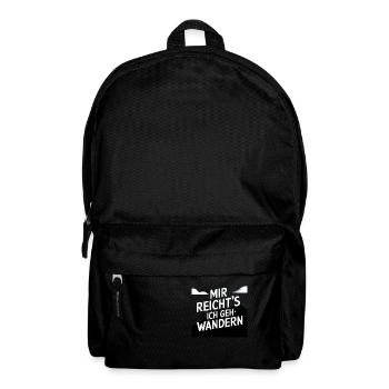 Mir reicht´s ich geh wandern! - Rucksack - Schwarz - Vorne