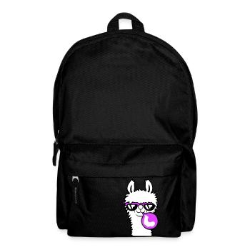 Lama chewing-gum bulle bulle alpaga soufflant - Sac à dos - noir - Devant