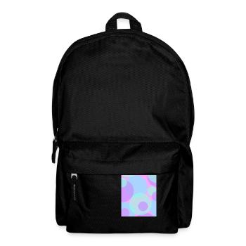 Punkte in Pastell - Rucksack - Schwarz - Vorne