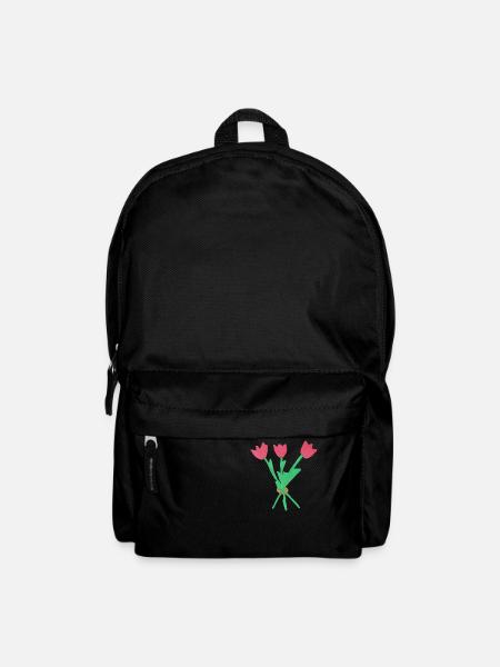 Flowers - Backpack - black
