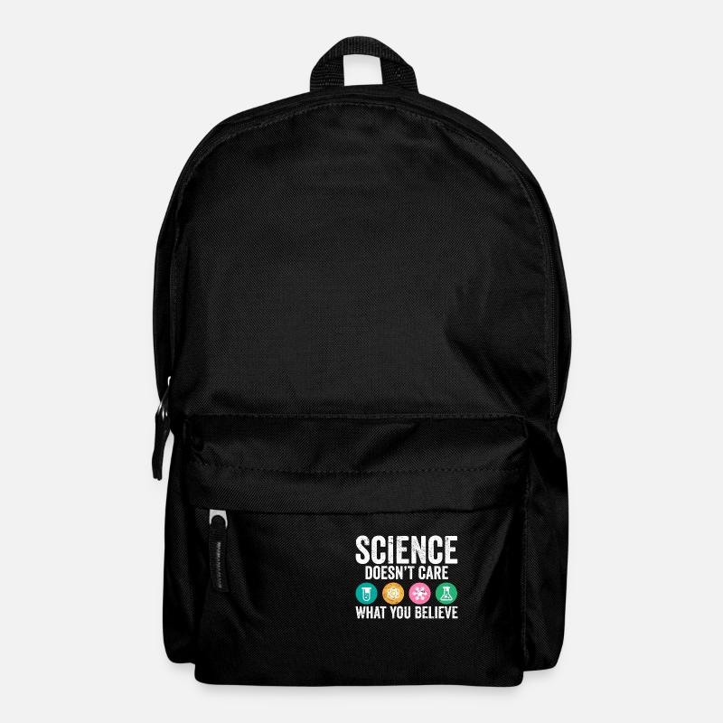 Science Pun Science Doesnt Care What You Believe - Rucksack - Schwarz