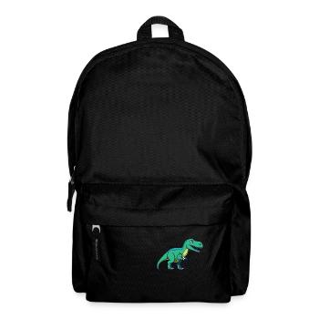 Dinosaurier / Tier / Urzeit / Reptil / Jungs - Rucksack - Schwarz - Vorne