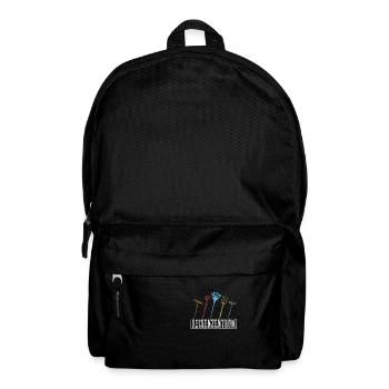 Rechenzentrum Retro Grunge - Rucksack - Schwarz - Vorne