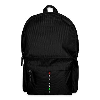 Retro Graphic Motorcycle Rider Motorcyclist Biker - Rucksack - Schwarz - Vorne