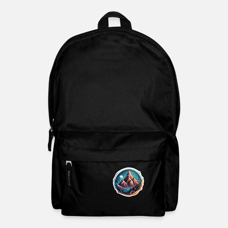 Berg / Alpen / Gipfel / Natur / Wald / Gestein - Rucksack - Schwarz