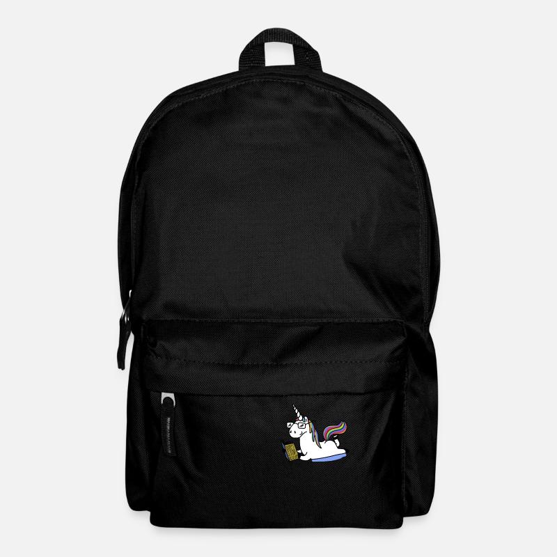 Unicorn Unicorn Cartoon - Backpack - black