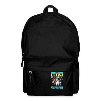 MFA Prinzessin - Einhorn Kardio Glitzer - Rucksack - Schwarz - Vorne