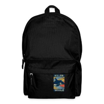 Orque, orque, poisson, orque, dauphin, animal - Sac à dos - noir - Devant