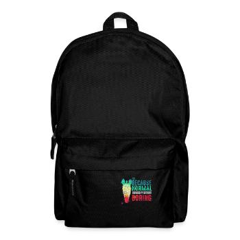 Normal boring party gift zebra vintage - Backpack - black - Front