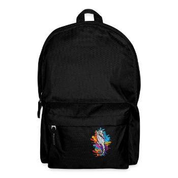 Seepferd Seepferdchen Fisch Meer Ozean Geschenk - Rucksack - Schwarz - Vorne