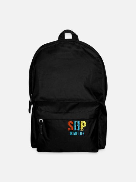 Stand up Paddling SUP Spruch Geschenkidee - Rucksack - Schwarz