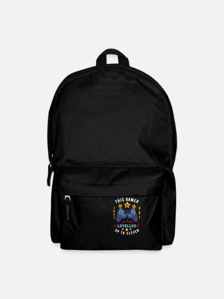 Zum 11. Geburtstag wird gezockt | Geschenk Zocker - Rucksack - Schwarz