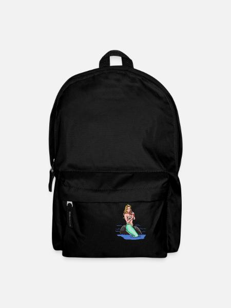 Nixe Meerjungfrau Fabel Märchen Kinder Fantasy - Rucksack - Schwarz