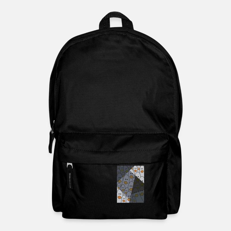 Möwen T-Shirt - Vogelmotiv Möwen Geschenkidee - Rucksack - Schwarz