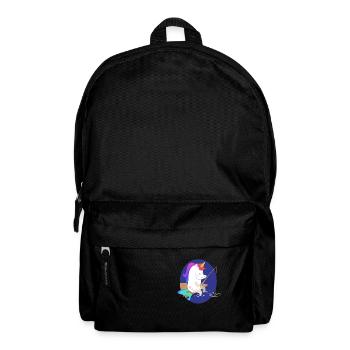 Licorne en pêchant - Sac à dos - noir - Devant