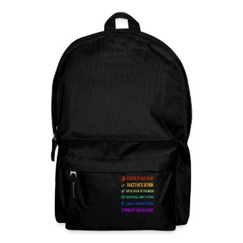 Climate Change Science - Rucksack - Schwarz - Vorne