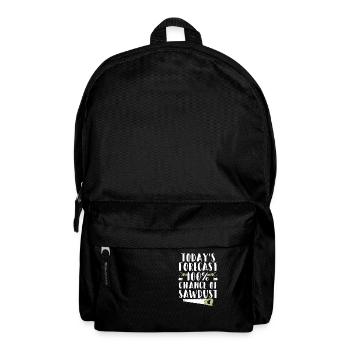Funny carpenter joiner forestry shirt - Backpack - black - Front