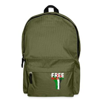 Free Palestine - Faust von Palästina, Palestina - Rucksack - Olivgrün - Vorne