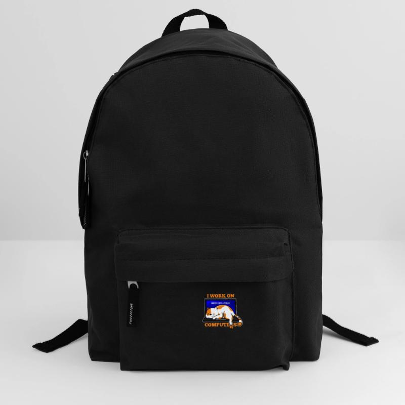 Cat and Computer hacking programmer gift Backpack