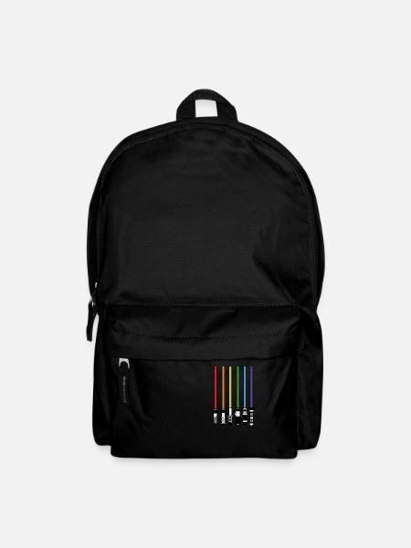 CSD Gay Regenbogen Schwul Lesbisch Geschenk - Rucksack - Schwarz