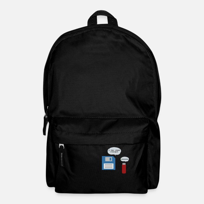 Diskette USB-Stick Floppy Disk Computer Nerd - Rucksack - Schwarz