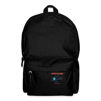 Total Eclipse Earth lunar eclipse solar system - Backpack - black - Front
