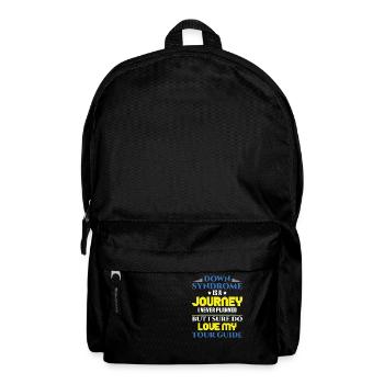 J'aime mon voyage avec le syndrome de Down du guide touristique - Sac à dos - noir - Devant