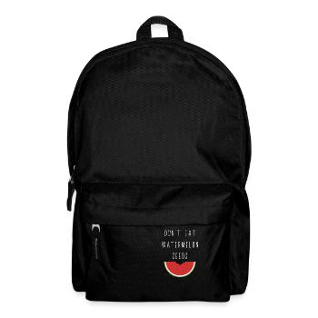 Cadeau de pastèque de grossesse - Sac à dos - noir - Devant