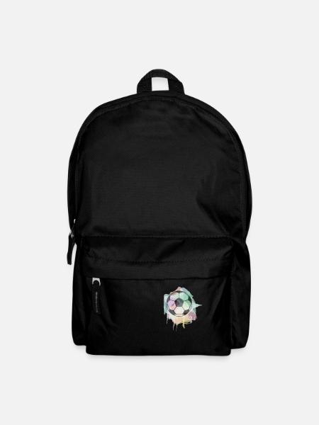Fussball Fussballer Liebe Sport Ballsport Geschenk - Rucksack - Schwarz