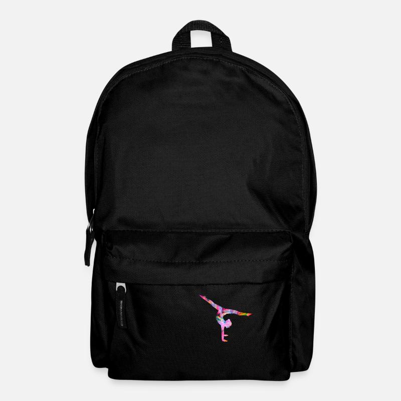 Turnen Handstand bunt - Rucksack - Schwarz
