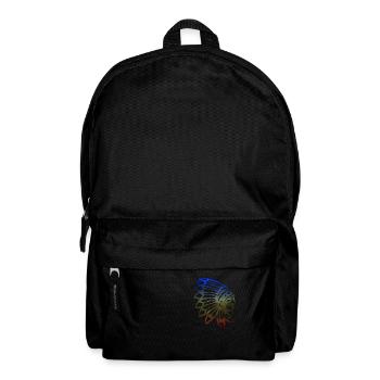 Indian Warrior Indianer mit Federn Häuptling - Rucksack - Schwarz - Vorne