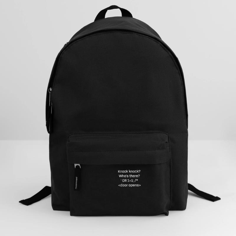 Funny SQL product SQL Injection Knock Knock Joke Backpack