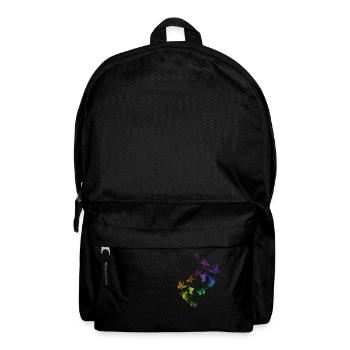 Butterfly Swarm Harmony Rainbow - Backpack - black - Front
