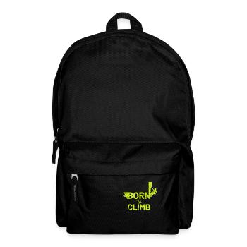 Born to Climb - Rucksack - Schwarz - Vorne