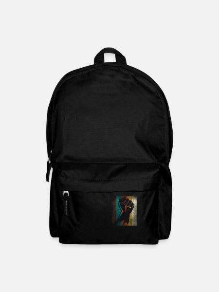 Revolution raised fist colorful - Backpack - black