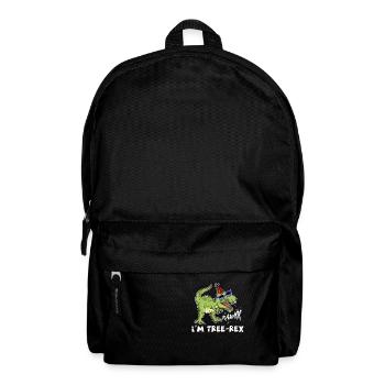 Dinosaure anniversaire Tee, 3e anniversaire impression, trois - Sac à dos - noir - Devant