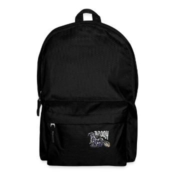 Witch on motorcycle with engine noise is called broom - Backpack - black - Front