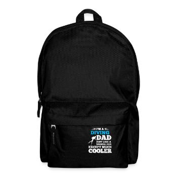 taucher tiefseetaucherin ozean scuba tauchgang pap - Rucksack - Schwarz - Vorne