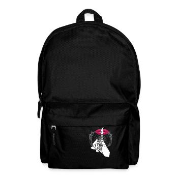 Funny Gift print | Shuh the Fuh cup | Joke Gift - Backpack - black - Front