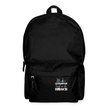 Lederhosen Beer Party Celebration Hirsch - Backpack - black - Front