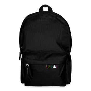 Drums Rainbow Heartbeat - Rucksack - Schwarz - Vorne