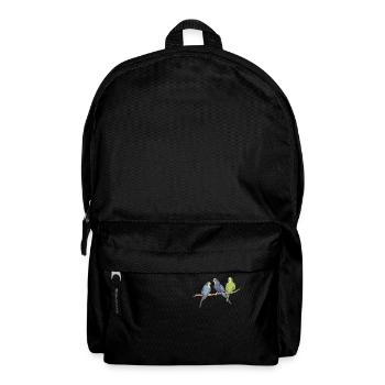 Wellensittich Sittich Vögel Papagei - Rucksack - Schwarz - Vorne