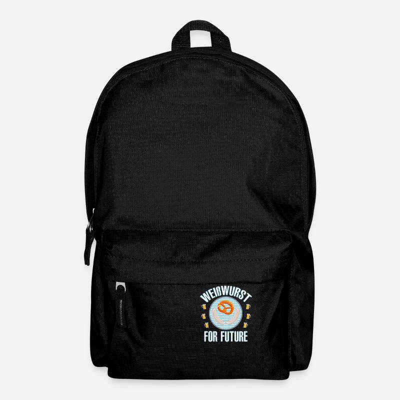 Weisswurst For Future Bayern lustig Geschenk - Rucksack - Schwarz