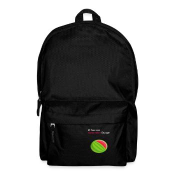 Ich habe eine Wassermelone getragen - Rucksack - Schwarz - Vorne